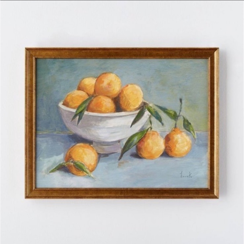 Studio McGee Threshold 18” × 14” Citrus Harvest Framed Wall Canvas Thre…